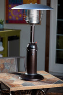 AZ Patio Heaters Table Top Patio Heater in Hammered Silver / Bronze