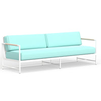 Sunset West Sabbia Sofa with Echo Ash Cushion