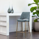 Sunpan Radella Counter Stool Bergen French Blue / Bergen Taupe