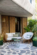 Cane-Line Nest 3-Seater Sofa OUTDOOR With Cane-Line Natte Cushions