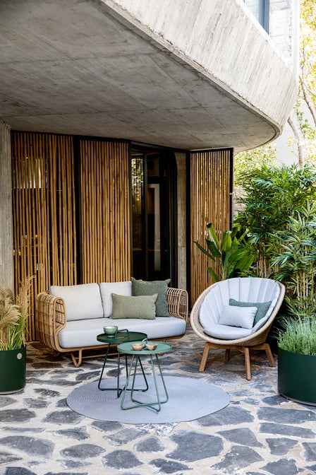 Cane-Line Nest 3-Seater Sofa OUTDOOR With Cane-Line Natte Cushions
