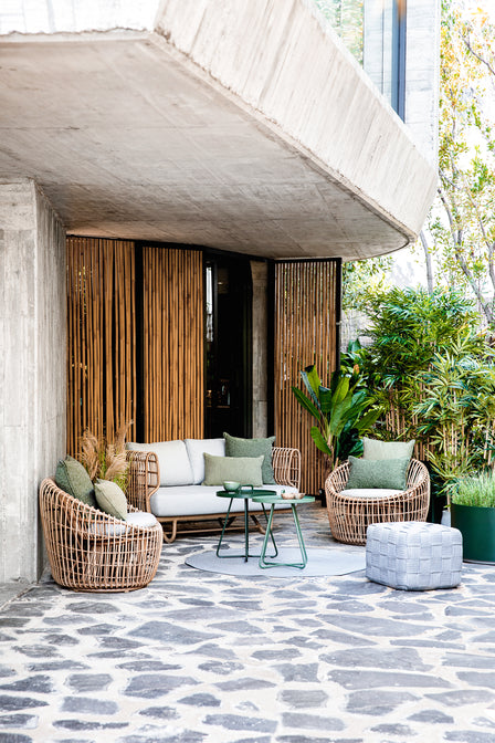 Cane-LIne Nest 2-Seater Sofa OUTDOOR With Cane-Line Natte Cushions