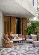 Cane-LIne Nest 2-Seater Sofa OUTDOOR With Cane-Line Natte Cushions
