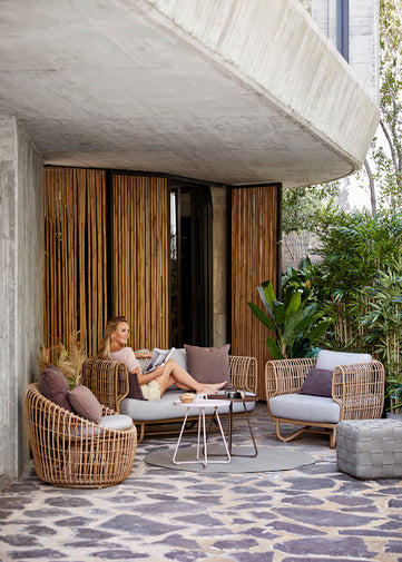 Cane-LIne Nest 2-Seater Sofa OUTDOOR With Cane-Line Natte Cushions