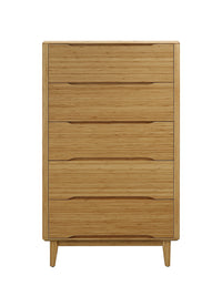 Greenington Currant Five Drawer High Chest Caramelized / Oiled Walnut