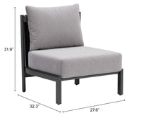 Zuo Modern Horizon Accent Chair in Gray