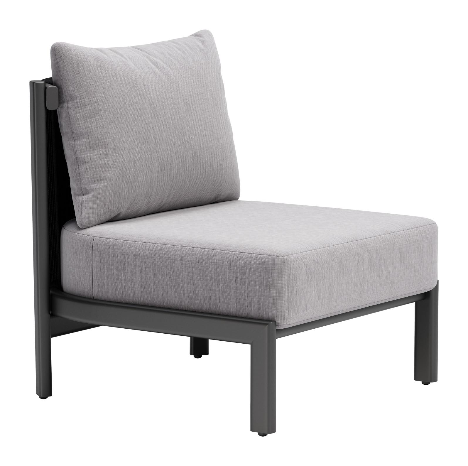 Zuo Modern Horizon Accent Chair in Gray