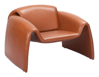 Zuo Modern Viana Accent Chair in Burnt Orange/Aquamarine