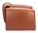 Zuo Modern Viana Accent Chair in Burnt Orange/Aquamarine
