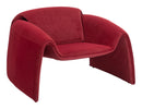 Zuo Modern Viana Accent Chair in Burnt Orange/Aquamarine