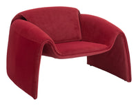 Zuo Modern Viana Accent Chair in Burnt Orange/Aquamarine