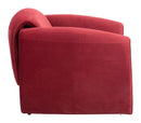 Zuo Modern Viana Accent Chair in Burnt Orange/Aquamarine