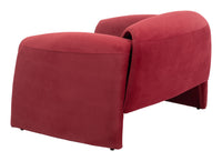 Zuo Modern Viana Accent Chair in Burnt Orange/Aquamarine