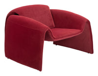 Zuo Modern Viana Accent Chair in Burnt Orange/Aquamarine