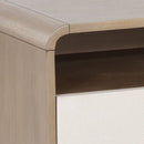 Sunpan Kayden Nightstand - Cream Shagreen