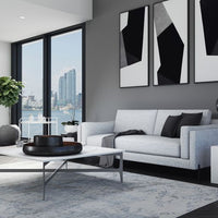 Sunpan Marrakech Hand-Loomed Rug - Grey 5' X 8' / 8' X 10' / 9' X 12'