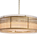 Sunpan Kore Chandelier Small / Large - Brass - Clear