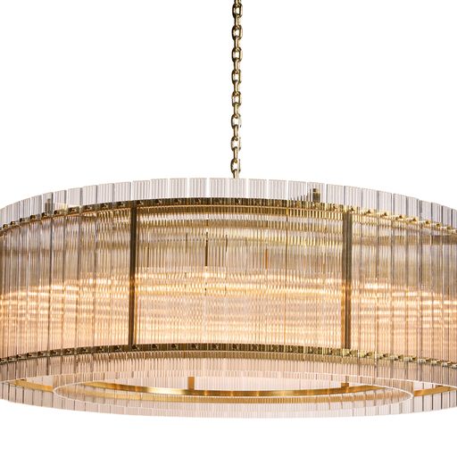 Sunpan Kore Chandelier Small / Large - Brass - Clear