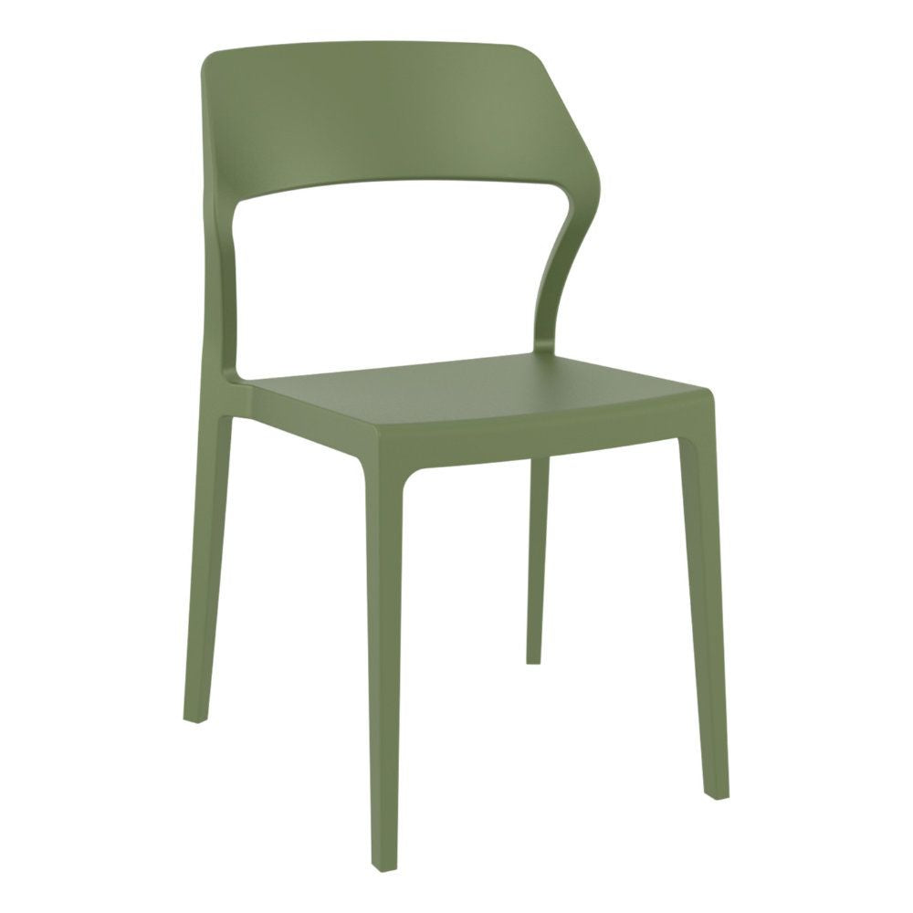 Compamia Snow Dining Chair Olive Green/Marsala- Set of 2