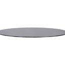 Sunpan Glass Dining Table Top Round Clear / Smoke Grey in 59''
