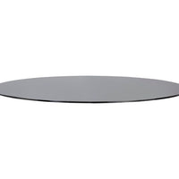 Sunpan Glass Dining Table Top Round Clear / Smoke Grey in 59''