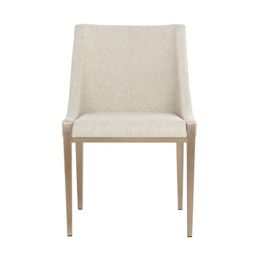 Sunpan Dionne Dining Chair in Monument Oatmeal / Monument Pebble