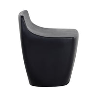 Sunpan Ledger Stool in Ash Grey Wood Look / Black / White