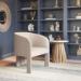Zuo Modern Hull Accent Chair in Slate Gray/Beige