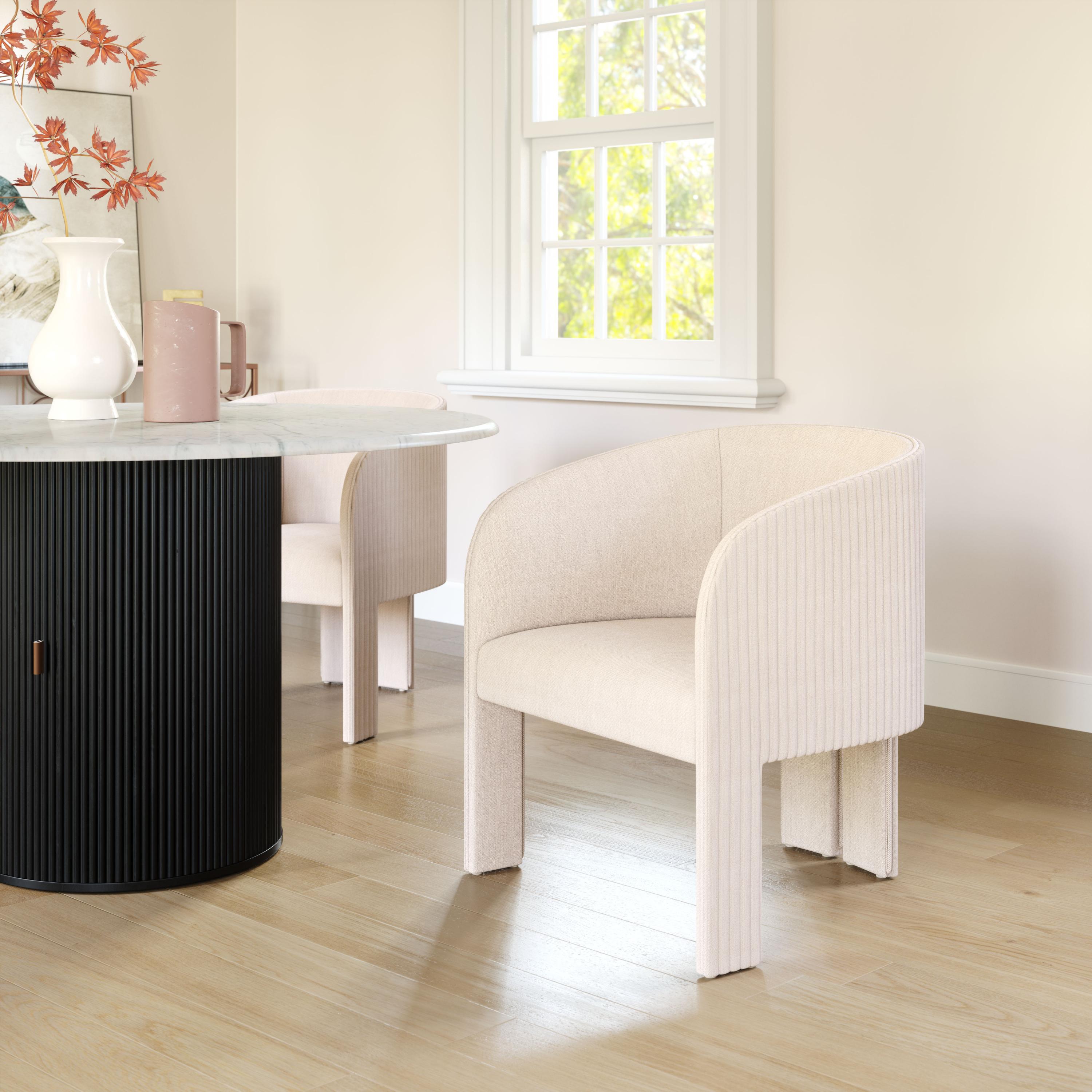 Zuo Modern Hull Accent Chair in Slate Gray/Beige