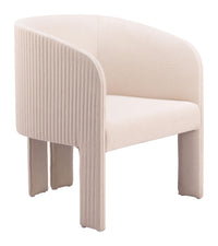 Zuo Modern Hull Accent Chair in Slate Gray/Beige