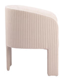 Zuo Modern Hull Accent Chair in Slate Gray/Beige