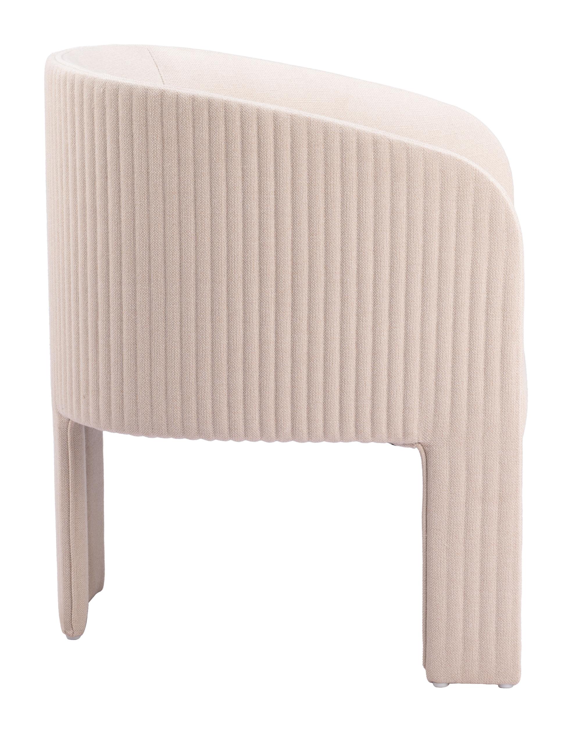 Zuo Modern Hull Accent Chair in Slate Gray/Beige