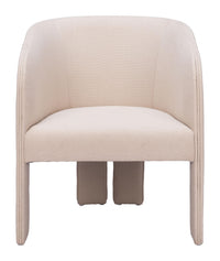 Zuo Modern Hull Accent Chair in Slate Gray/Beige