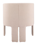 Zuo Modern Hull Accent Chair in Slate Gray/Beige