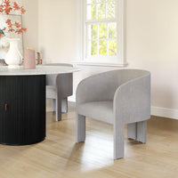 Zuo Modern Hull Accent Chair in Slate Gray/Beige