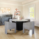 Zuo Modern Hull Accent Chair in Slate Gray/Beige