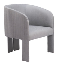 Zuo Modern Hull Accent Chair in Slate Gray/Beige