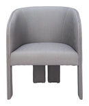 Zuo Modern Hull Accent Chair in Slate Gray/Beige
