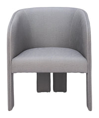 Zuo Modern Hull Accent Chair in Slate Gray/Beige