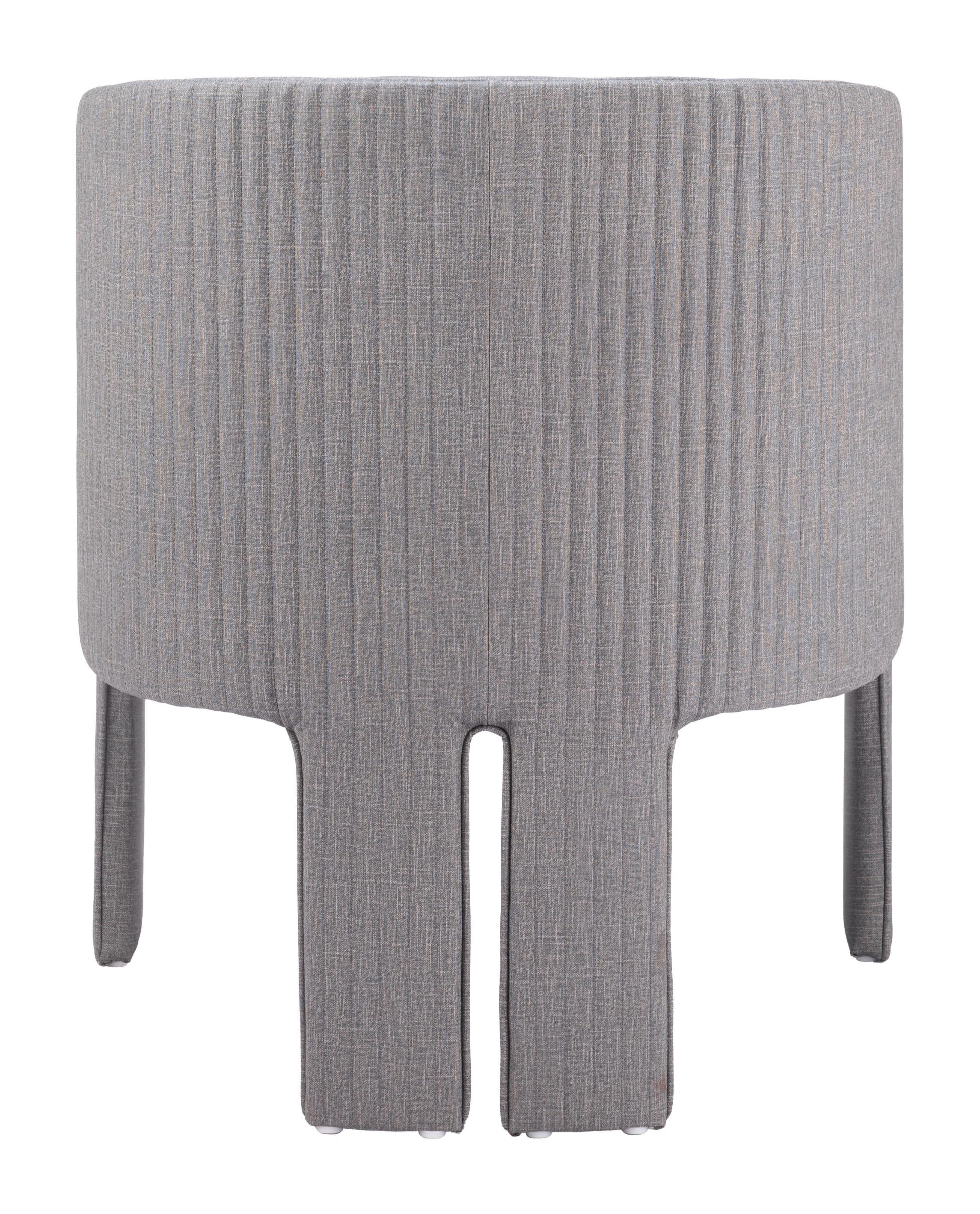 Zuo Modern Hull Accent Chair in Slate Gray/Beige