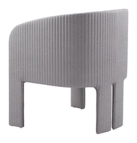 Zuo Modern Hull Accent Chair in Slate Gray/Beige