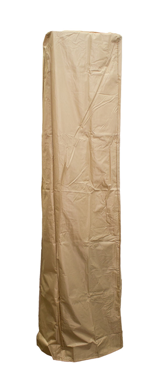 AZ Patio Heaters Square Glass Tube Patio Heater Cover in Silver / Tan