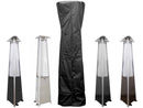 AZ Patio Heaters Triangle Glass Tube Patio Heater Cover in Black / Mocha