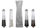 AZ Patio Heaters Triangle Glass Tube Patio Heater Cover in Paprika / Silver