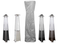 AZ Patio Heaters Triangle Glass Tube Patio Heater Cover in Paprika / Silver
