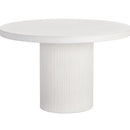 Sunpan Nicolette Dining Table White 40''/50''