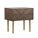 Sunpan Greyson Nightstand in Light / Smoke Acacia