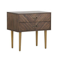 Sunpan Greyson Nightstand in Light / Smoke Acacia