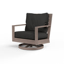 Sunset West Laguna Aluminum Swivel Club Rocker with Cushion