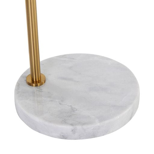 Sunpan Vern Floor Lamp in Black/Brass